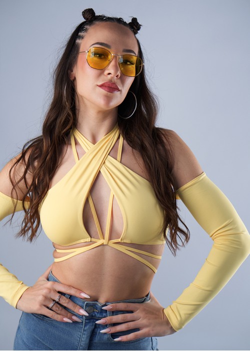 Pastel yellow amazon top