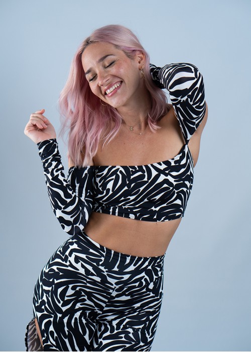 Top Andrea Manchas Negras (reciclado)