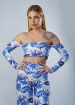 Top Andrea Palmeras azules (reciclado)
