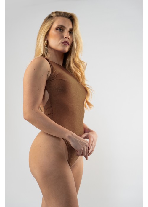 Body Verónica chocolate lurex