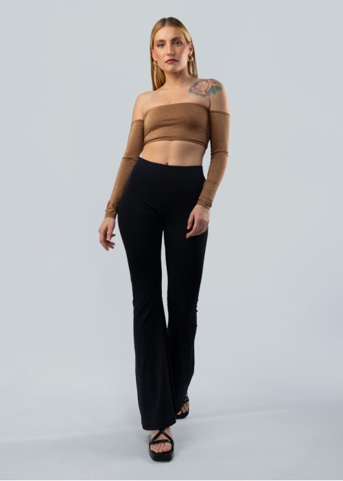 Pantalón campana negro