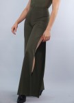 Pantalón aberturas verde militar