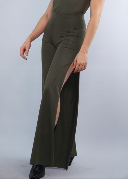 Pantalón aberturas verde militar
