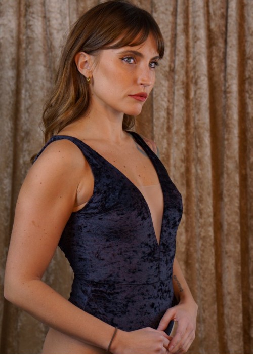 Body Alba negro terciopelo  (Colección Cápsula)