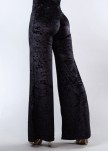 Straight black velvet pants (Capsule Collection)