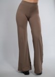 Pantalón Recto marrón delave