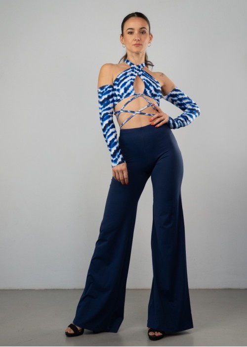 Indigo Blue Straight Pants