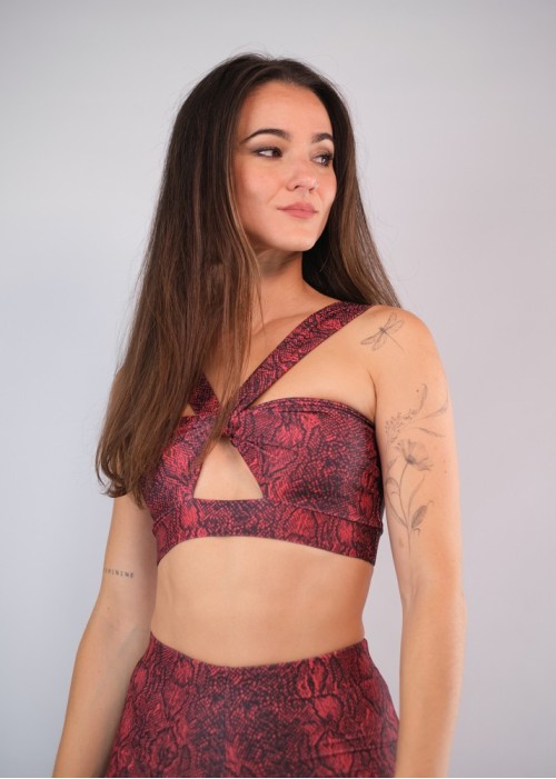 Top Inés serpiente roja